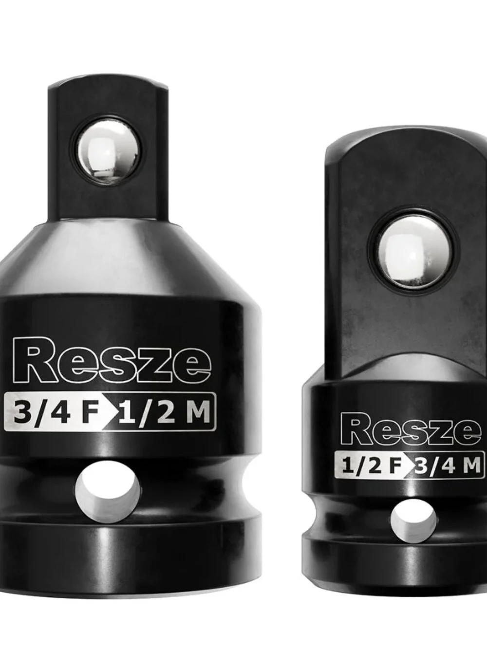 Resze 2PCS Impact Socket Adapter and Reducer Set,3/4